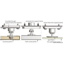 Osculati Surface mount clip. 3 installation ways, 10.464.02