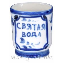 Стопка "Святая вода". Гжельский фарфор. арт. 1481