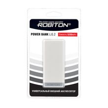 Внешний аккумулятор ROBITON POWER BANK Li5.2-W 5200мАч белый BL1