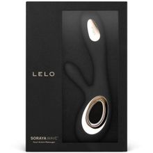 Lelo Черный вибратор-кролик Lelo Soraya Wave - 21,8 см. (черный)