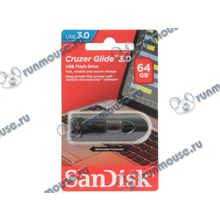 Накопитель USB flash 64ГБ SanDisk "Cruzer Glide 3.0", черный (USB3.0) [131933]