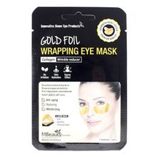 Патчи антивозрастные золотые фольгированные с коллагеном MBeauty Gold Foil Wrapping Eye Mask 5шт