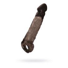 Насадка на пенис Toyfa XLover черная 19,5 см