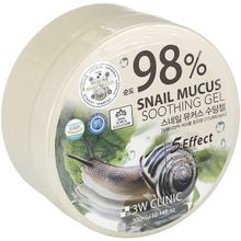 3W Clinic 98% Snail Mucus Soothing Gel 300 мл