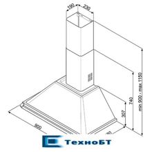 Каминная вытяжка Smeg KTR90XE