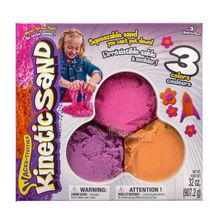 Kinetic Sand для лепки 907 гр три цвета