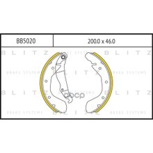 Колодки Тормозные Барабанные Chevrolet Epica Lacetti Lanos Nubira 05-> Blitz арт. BB5020