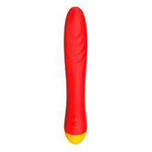 Красный изогнутый вибромассажер Romp Hype G-Spot - 21 см. (красный)