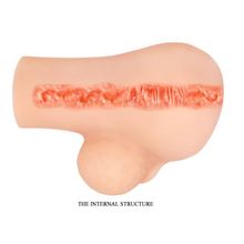 Телесный мастурбатор-анус с мошонкой Jack (247772)