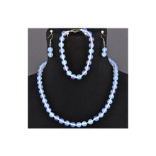 Бусики-Колечки Комплект Лунный камень "Классика 8" арт. КМП204