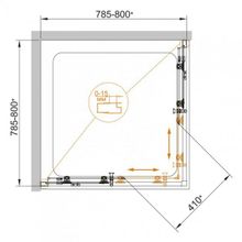 Душевой уголок Cezares Eco A2 (80x80) прозрачное стекло