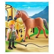 Playmobil Рабочая Лошадка и загон