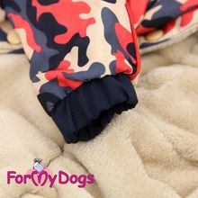 Комбинезон для собак ForMyDogs беж красный для девочек FW351 1-2016 F