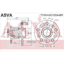 Ступица Колеса С Abs | Зад Прав Лев | ASVA арт. TYWHMCV20A48R