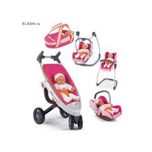 Smoby 551490 Коляска трансформер Bebe Confort ,49*41*70 см