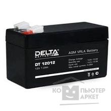 Delta DT 12012 1.2 А ч, 12В свинцово- кислотный аккумулятор