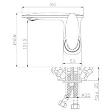 Смеситель Rossinka RS30-11W белый золото для раковины