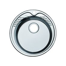 Мойка из нержавеющей стали круглая 51см, полированная, Suno, Iddis SUN51P0i77