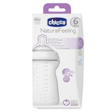Chicco Natural Feeling 330 мл с 6 мес сил. соска с флексорами