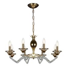 iLamp Подвесная люстра iLamp Flo YT2049-8 GD+Cear ID - 116243