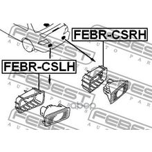 Корпус Противотуманной Фары | Зад Лев | Mitsubishi Lancer Lancer Cedia Cs Ct# 2000.03-2009.08 [Jpn] Febest арт. FEBRCSLH