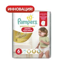 Pampers Premium Care Pants 6 16+ кг 19 шт
