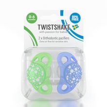 Twistshake Пустышка Twistshake (2 шт). Сине-зелёная. Возраст 0-6 m. Арт. 78083 78083