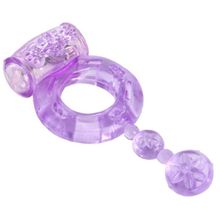 Виброкольцо с хвостиком фиолетовое