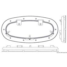 Osculati LEWMAR Flagship elliptical hatch 418 x 200 mm, 19.511.24