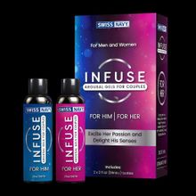 Swiss navy Возбуждающие лубриканты для пар INFUSE Arousal Gels for Couples - 2х59 мл.