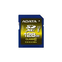 ADATA 128GB карта памяти  ADATA Premier Pro SDHC UHS-I class 10 class U1 (95 45МБ с)