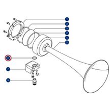 DHR Уплотнительное кольцо DHR 40056 2 x 15 мм для пневматического сигнала H400