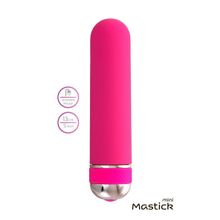 Розовый нереалистичный мини-вибратор Mastick Mini - 13 см.