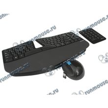 Комплект клавиатура + мышь Microsoft "Sculpt Ergonomic" L5V-00017, беспров., черный (USB) (ret) [121797]