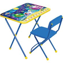 Комплекты детской складной мебели Ника КП2 Математика в космосе (стол+стул мягк) КП2 8