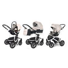 Коляска 3 в 1 Esspero Discovery Alu (шасси White) - Beige