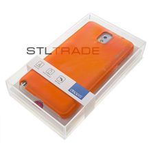 N900 Note 3 Samsung Galaxy Накладка Air Case + защитная пленка, оранжевая, Deppa