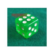 Кубики зеленые прозрачные, 16 мм (5 шт.)"