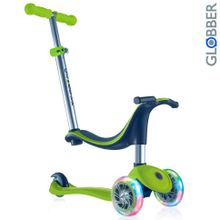 452-106 Самокат GLOBBER EVO 4 in1 с 3 светящимися колесами Green