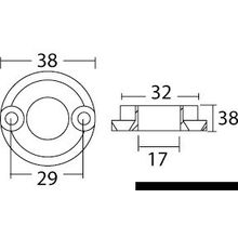 Osculati Spare anode for Vetus Bow 25, 43.070.02