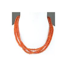 Бусики-Колечки Колье Сердолик "Трио" арт. П3883