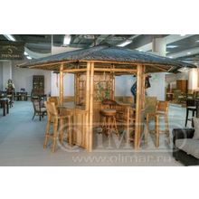 ОЛИМАР Беседка из бамбука BARCOUNTER с барными стульями