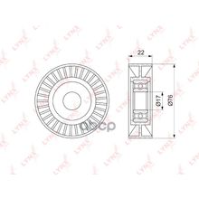 Ролик Натяжной Приводного Ремня Kia Bongo-3 2.9 Crdi 1ton 1.4ton 06-   Hyundai Terracan 2.9 Crdi 01-06   Alt LYNXauto арт. PB5347