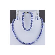 Бусики-Колечки Комплект Лазурит "Классика 8" арт. КМП199