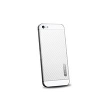 Наклейка на заднюю крышку iPhone 5 SGP Skin Guard Leather Set, цвет carbon white (SGP09569)