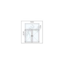 Пластиковое окно ПВХ - профиль Rehau Sib-Design (1500х2000 мм)"