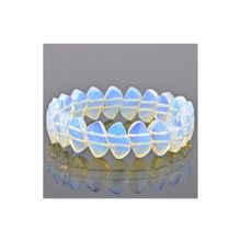 Бусики-Колечки Браслет Лунный камень "Испаньола" арт. бНЛК-59(15-8)-17-1