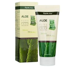 Farmstay Aloe Pure Cleansing Foam – пенка очищающая с алоэ вера