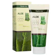 Farmstay Aloe Pure Cleansing Foam – пенка очищающая с алоэ вера