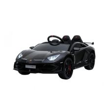 Детский электромобиль Lamborghini SVJ 12V - BLACK - HL328 (HL328-LUX-BLACK-PAINT)